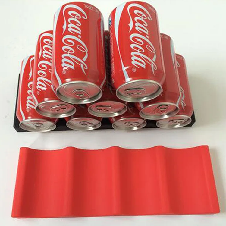 Excellent Quality BPA Free Silicone Anti-Slippery Refrigerator Wine Bottle Storage Mat Can Beverage Beer Rack