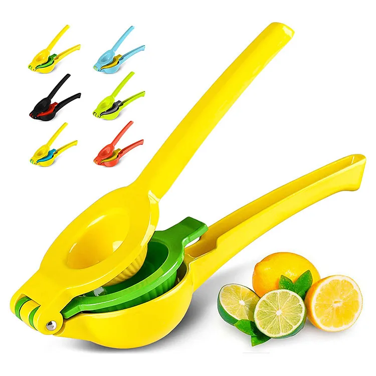 Amazon Premium Quality The Freshest Juice Yellow Metal Lemon Squeezer Lime Juice Press Manual Press Citrus Juicer Squeeze