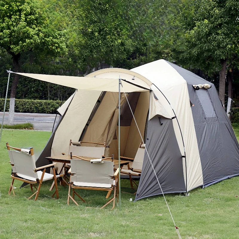 YOLO era pop up opening two lays 4 seasons waterproof camping tent for family