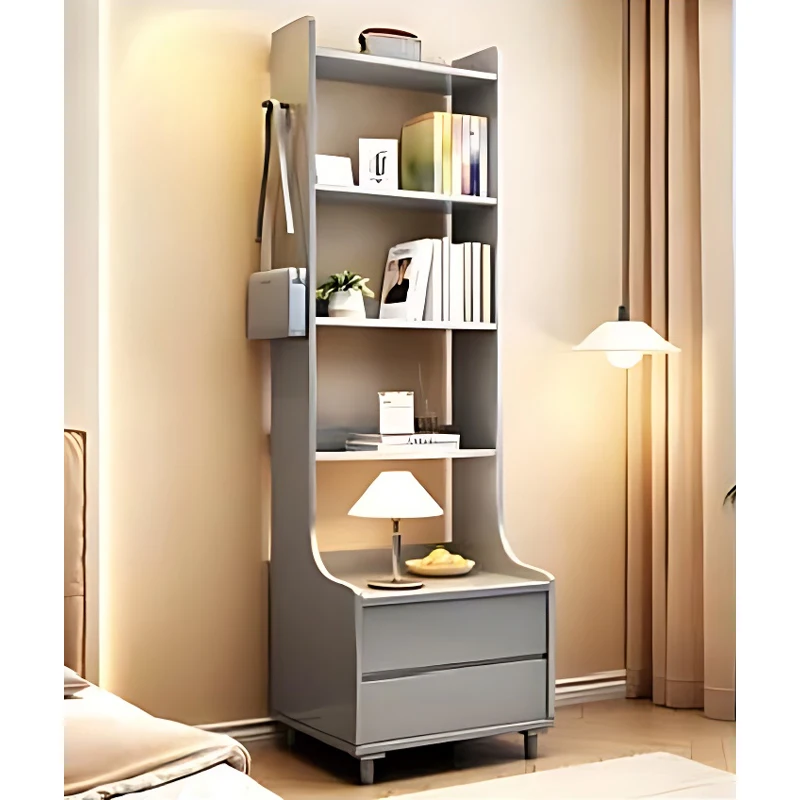Audrey Modern Style Book Shelf Living Room Furniture Wooden Book Shelf with Drawers