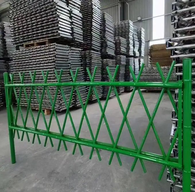 Stainless Steel Material Artificial Green Bamboo Fence