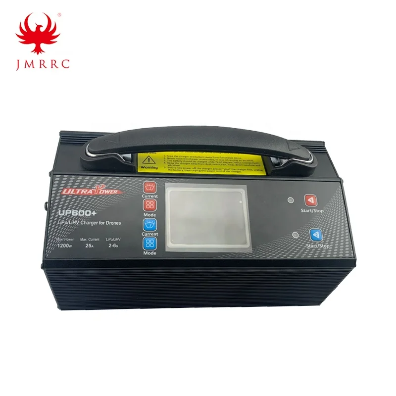 UP600+ Dual Channel 2*600W 25A 2-6S Lipo Balance Charger 1200W High Power Charger For Agriculture Drone JMRRC