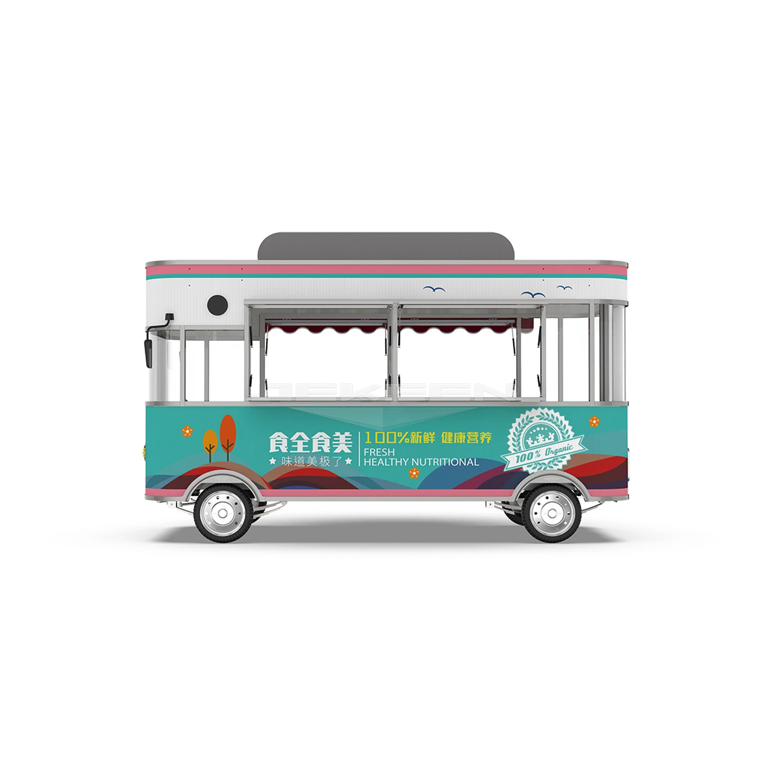 Jekeen новый снэк по выгодной цене с доставкой, продуктовый фургон с большим количеством машины еды Завтрак машина Kuck-42