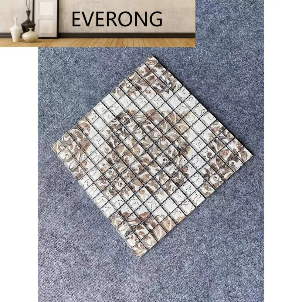 Foshan factory decorative mosaic tiles wholesale mosaic tiles glass mosaic tile for building material