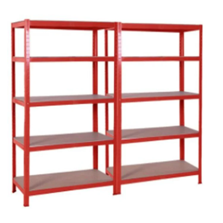 Boltless adjustable metal frame garage shelving 5 layer storage shelf rack