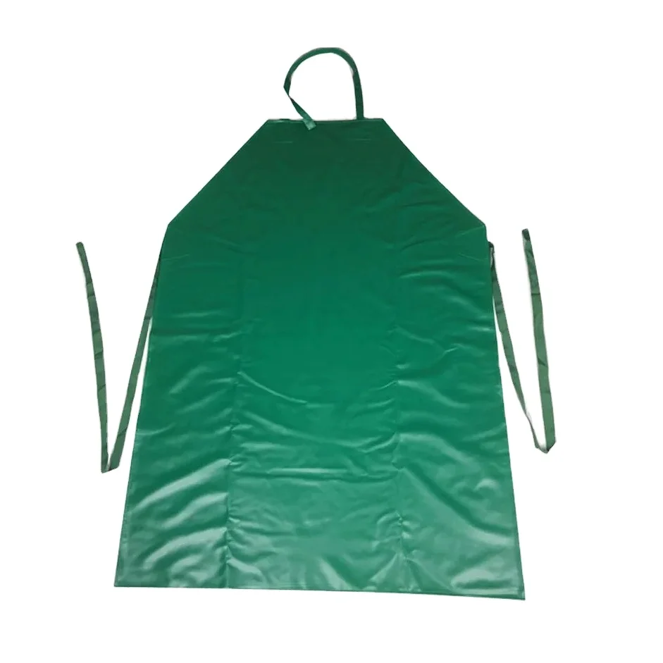 Custom Apron Thicken Vinyl PVC Leather Apron Waterproof Oil Resistence Kitchen Garden Butcher Wearable Adjustable Apron
