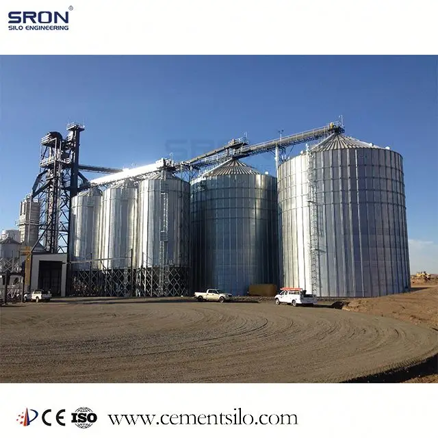 Патентный дизайн 5000 тонн стальная силосная система с системой погрузки и разгрузки