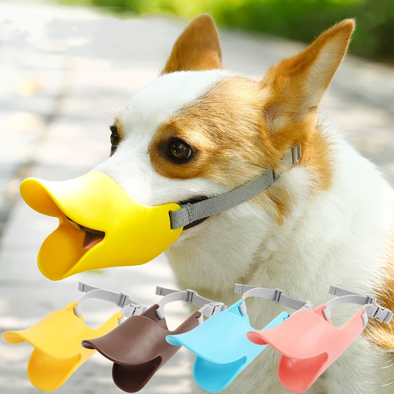 Duckbill shaped pet dog mouth cover Duck billed pet mouth cover dog protective cover