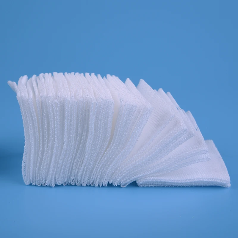 
medical gauze swab sponge sterile 100% cotton fabric surgical gauze pad 10 cm square 8 ply hospital dental gauze swap 