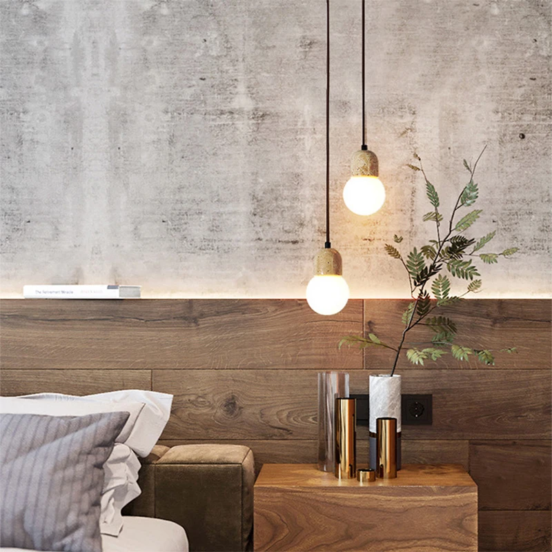 D7455 Wabi-sabi style chandeliers simple room hanging pendant lamp art chandelier