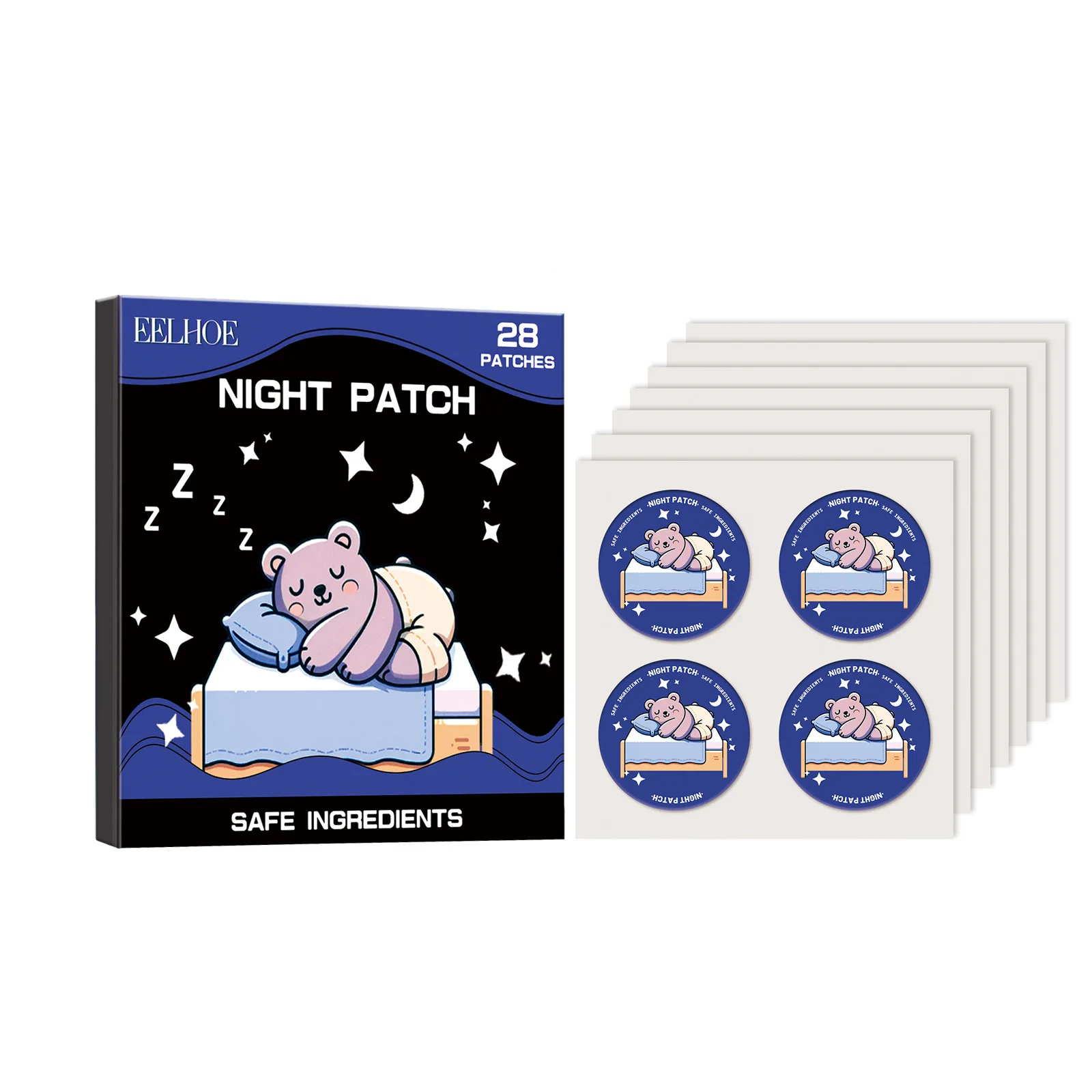 hot selling products 2024 Sleep Support Patches sleep aid topical patch with Melatonin and Herbal Extracts Enhance Sleep Quality