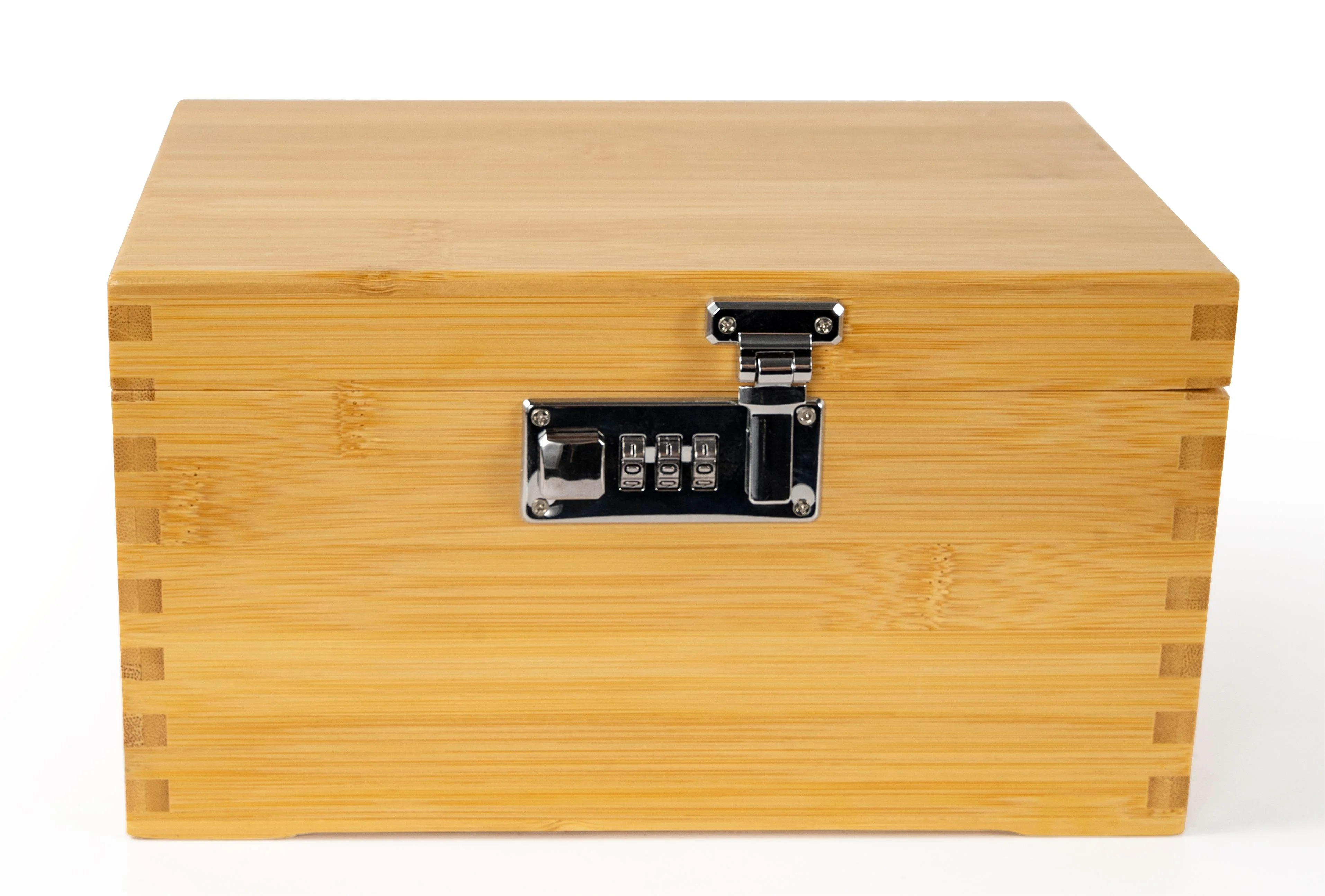 Custom handle handmade black pink Divider Space combination Lock magnet bamboo wood smell proof stash box set with rolling tray