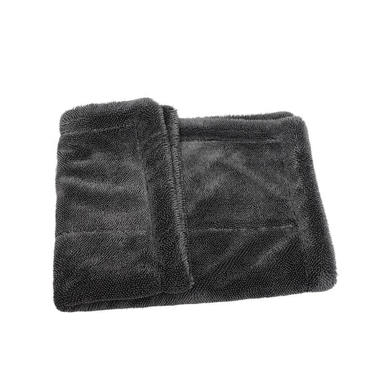 Korea Super Absorbent 1100gsm 60x90cm Double Microfiber Twist Pile Loop Weave Large Drying Towel Car Detailing