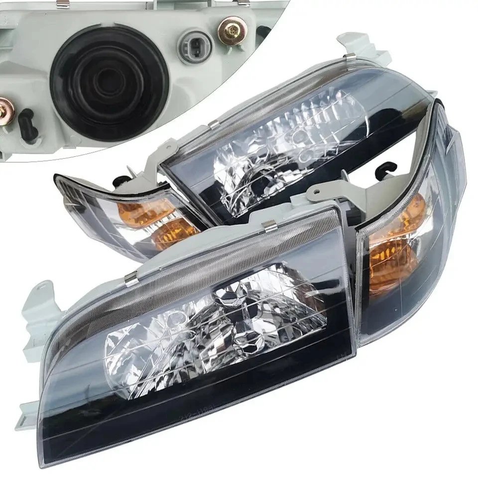 Toyota Corolla AE101 headlight and Corner Light Set For AE101 AE100 1999 corolla parts crystal headlight