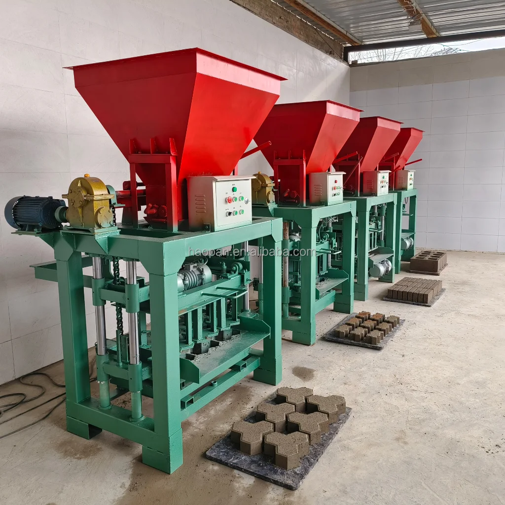 4-40A soil interlocking brick block making machine	manual brick cutting machine