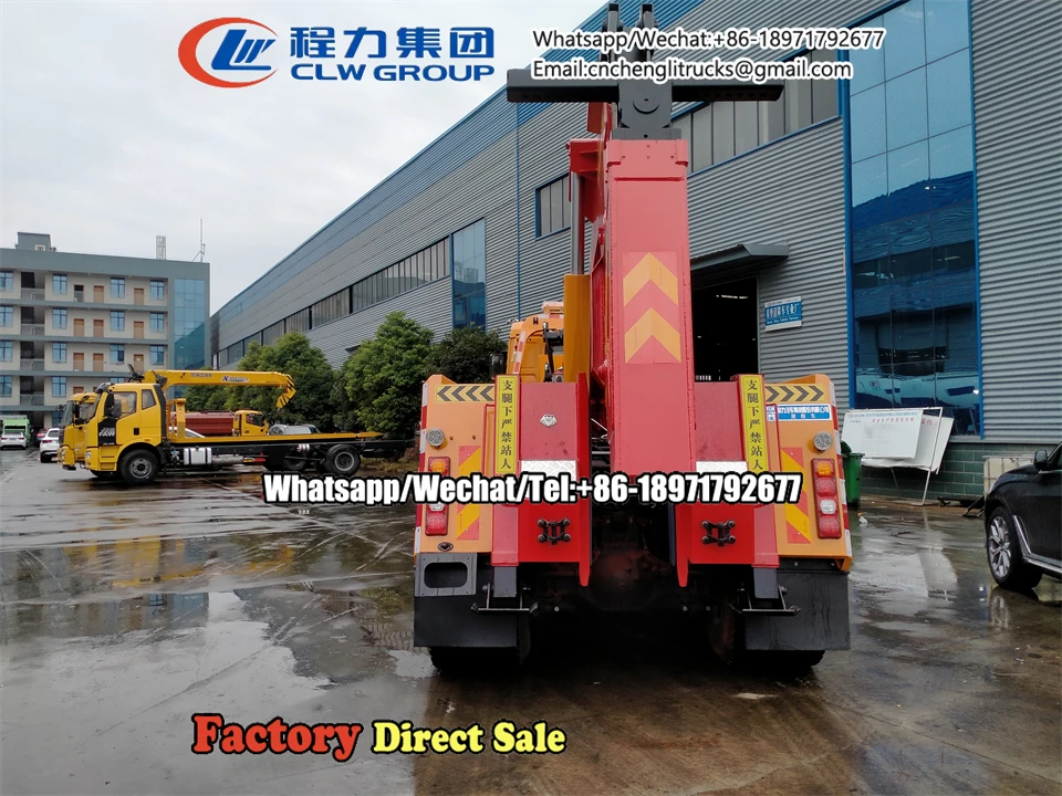 Shacman Heavy Duty 6x4 10 Wheel 25-30ton Road Towing Wrecker Truck With Two 25 Tons Winches