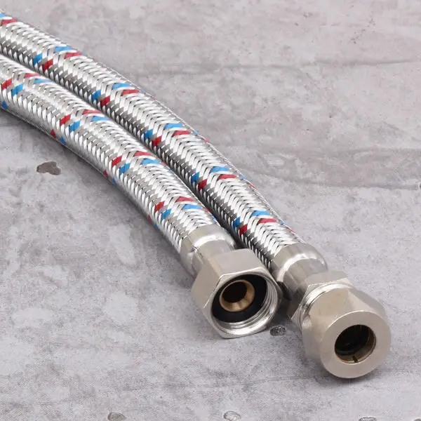 Bathroom large diameter stainless steel braided pipe