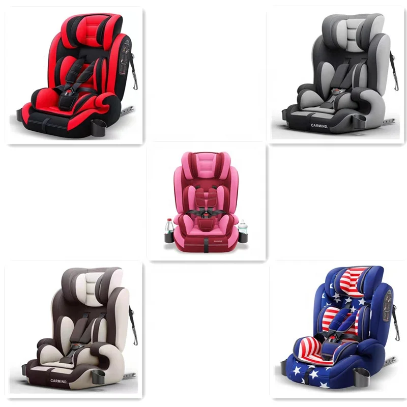 
Top Quality 9 Months To 12 Years Old Children Car Safety Seats Baby Car Safety Seats With Isofix Joint Latch Band And Cup Holder 