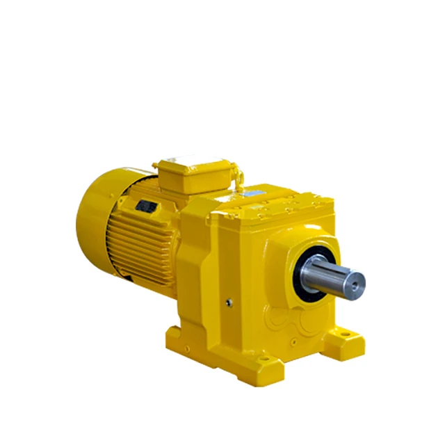 R series helical gear speed reducer with high quality AC motor