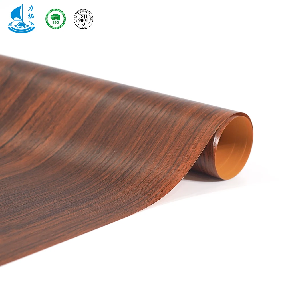 Lituo PVC Rainbow Film New Design PVC High Gloss Film Jumbo Innovate Wood Grain PVC Decorative Film For Wpc