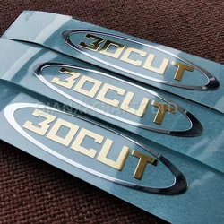 Metal brand logo copper labels solid chrome electroforming nickel sticker