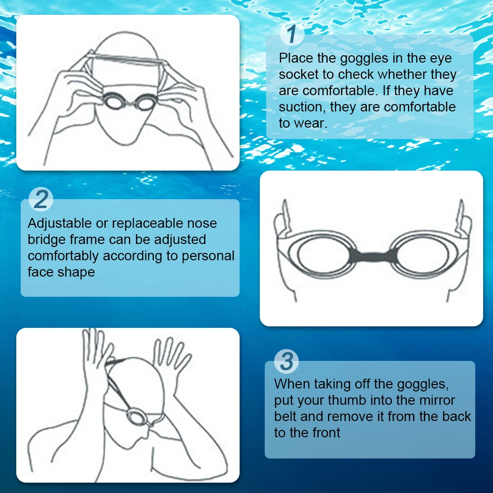 Adult Sports Anti-fog Protection Glasses Swim Goggles Silicone Swimming Goggles