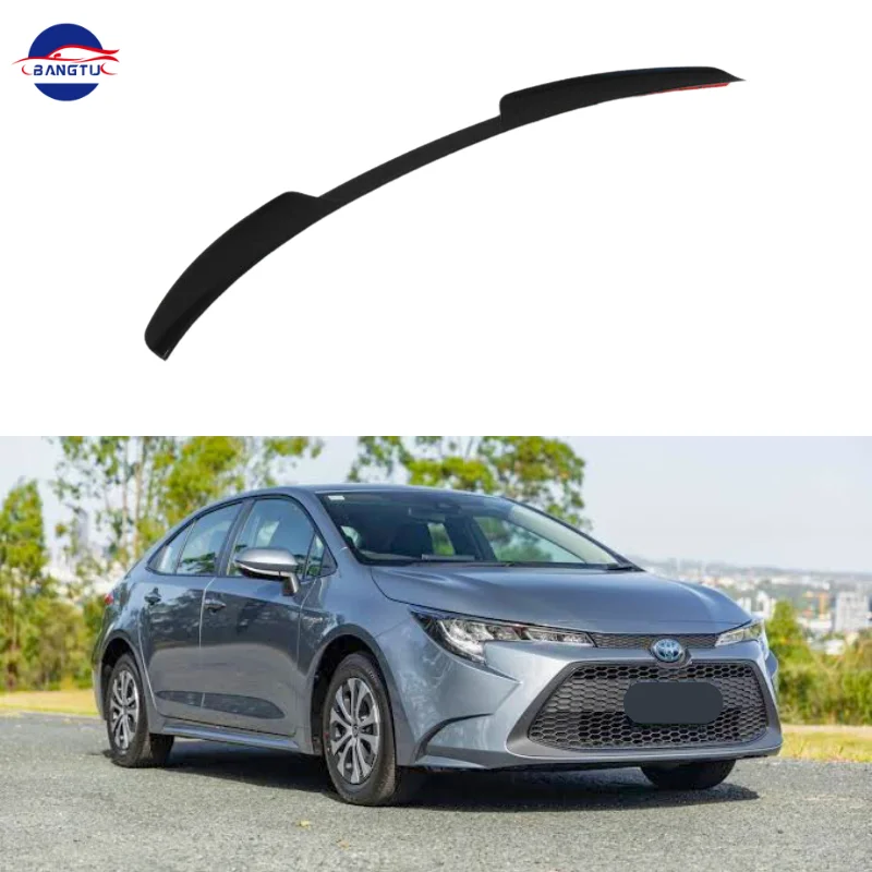 Top Quality Spoiler For 2020-2024 Toyota Corolla Sedan Gloss Black Carbon Fiber JDM Rear Trunk Spoiler Wing Lip Levin USA type