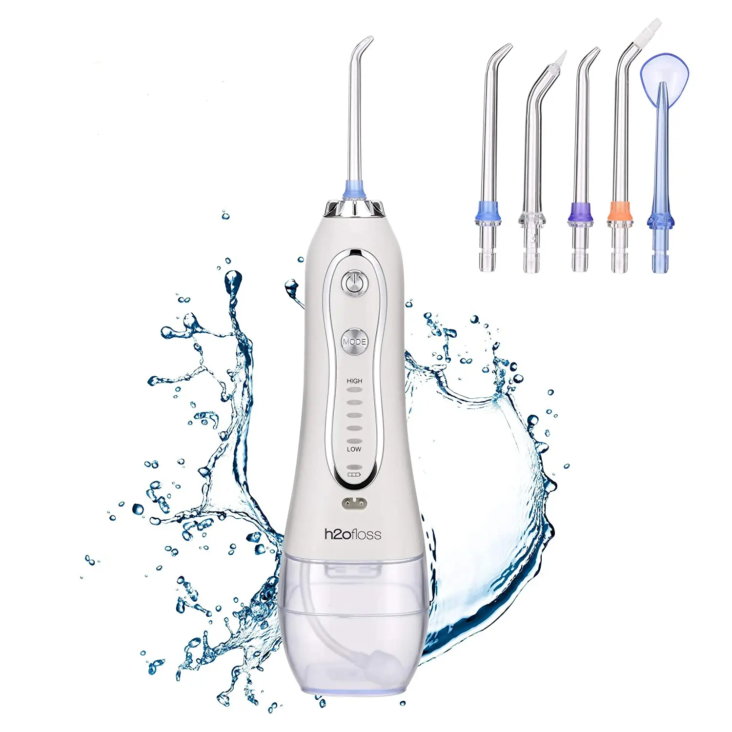 
Private Label Customized Logo Mini Interdental Cordless Electric Sonic Oral Irrigator Tooth Floss for Teeth Whitening 