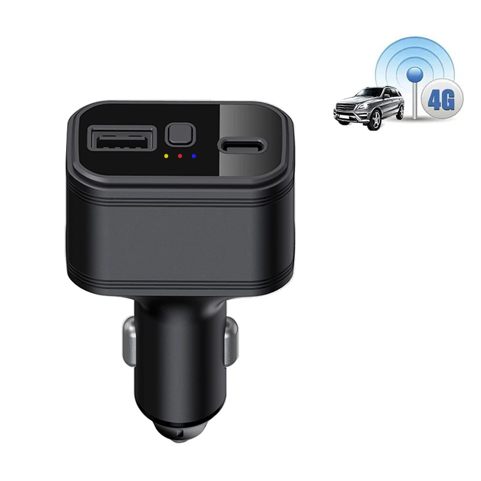 4G TK818 Car GPS Tracker Hidden Car Charger vehicle tracker with SOS key for Car with USB port USB GPS Tracker for Vehicles