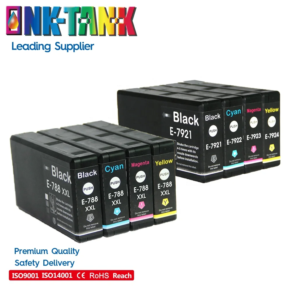 INK-TANK 786XL 788XXL T7921 T7922 T7923 Premium Color Compatible InkJet Ink Cartridge for Epson WF-4630 WF 5190 WF 4630 Printer