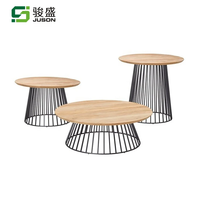 fashion Customized Outdoor tea table living room coffee table furniture  Garden Patio wood side table