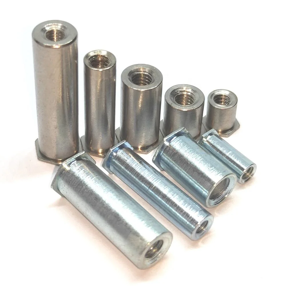 BSOS-M4-12 M4 Factory in stock Stainless Steel Hexagon Hex Blind Hole Self Clinching Standoff threaded nut for metal sheet