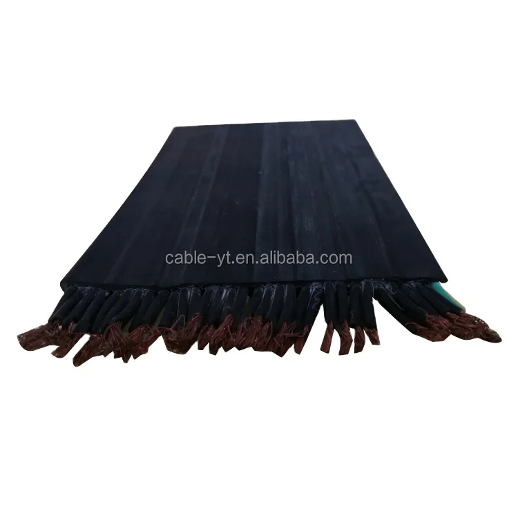 h05vvh6-f overhead flexible oil proof lift hoist flat crane cable