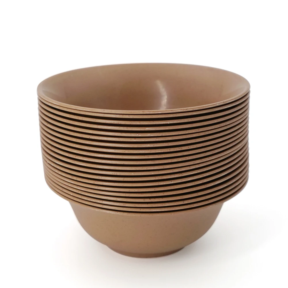 Disposable rice husk soup bowl perfect for catering events takeout applications durable and biodegradable sustainable choice