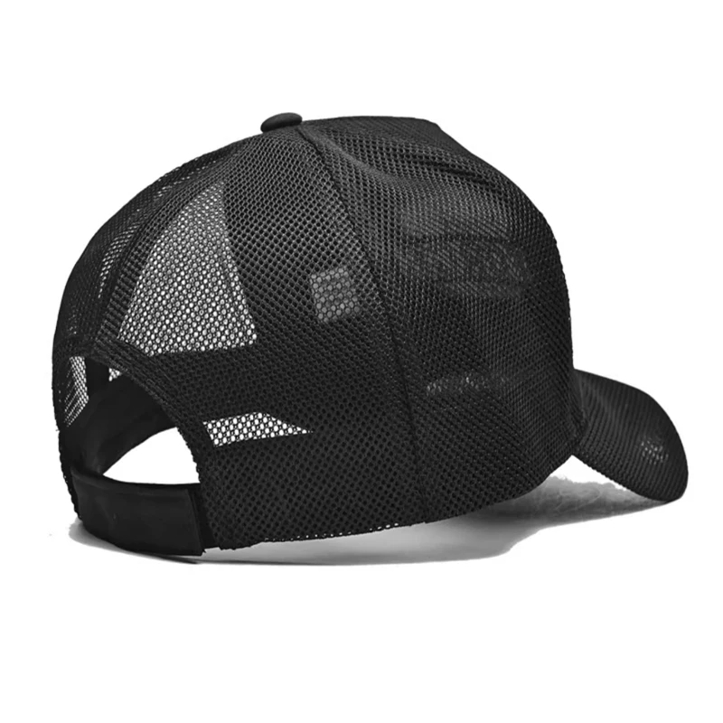 Wholesalers In Stock Summer Mesh Baseball Cap for Men Breathable Full Mesh Hat 5 Panel Trucker Hats Outdoor Sports Running hat