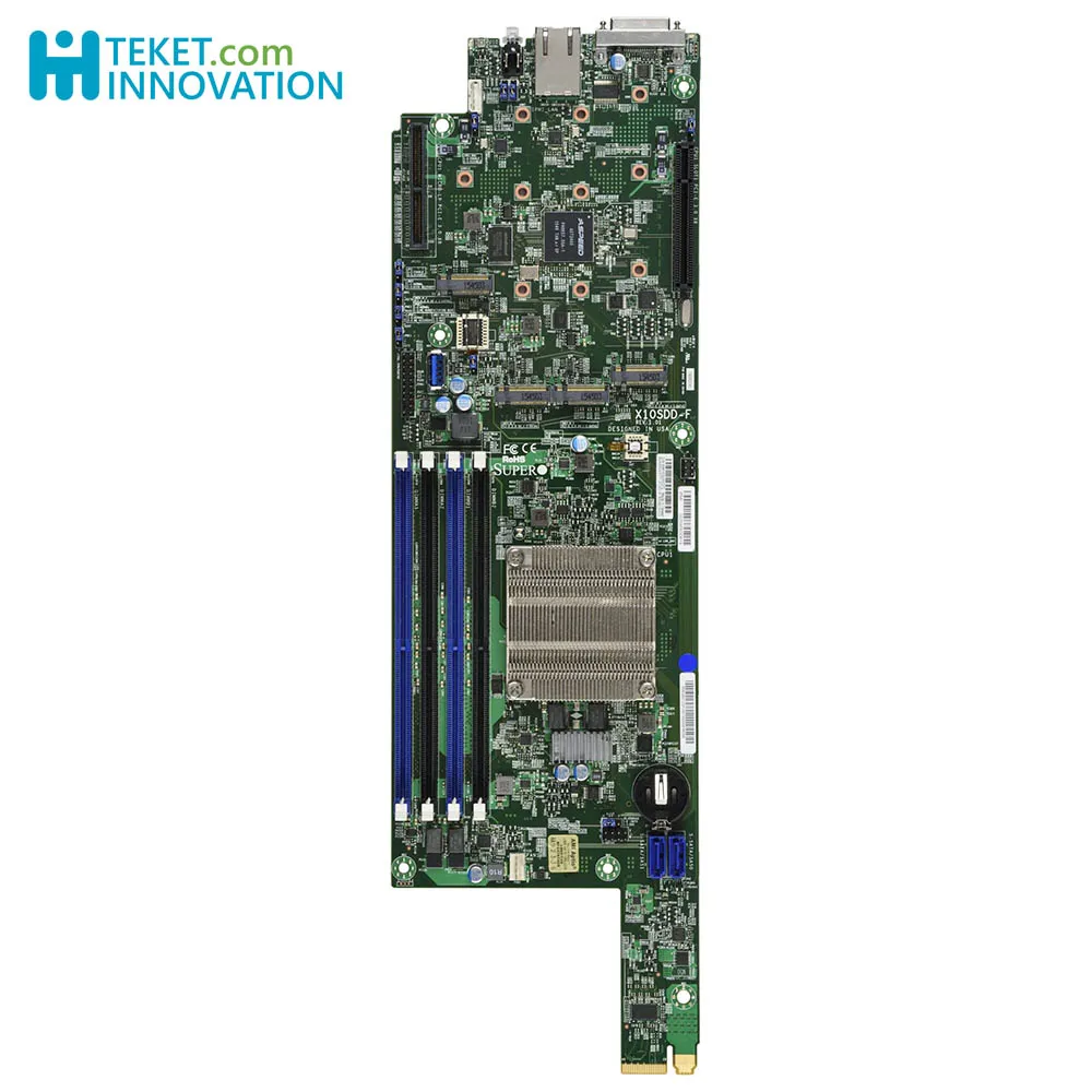 Материнская плата для X10SDD-F сервера Supermicro, поддержка процессора Intel Xeon D-1541DDR4 одной розетки FCBGA 1667, 8-ядерный, 45 Вт 2 SATA3