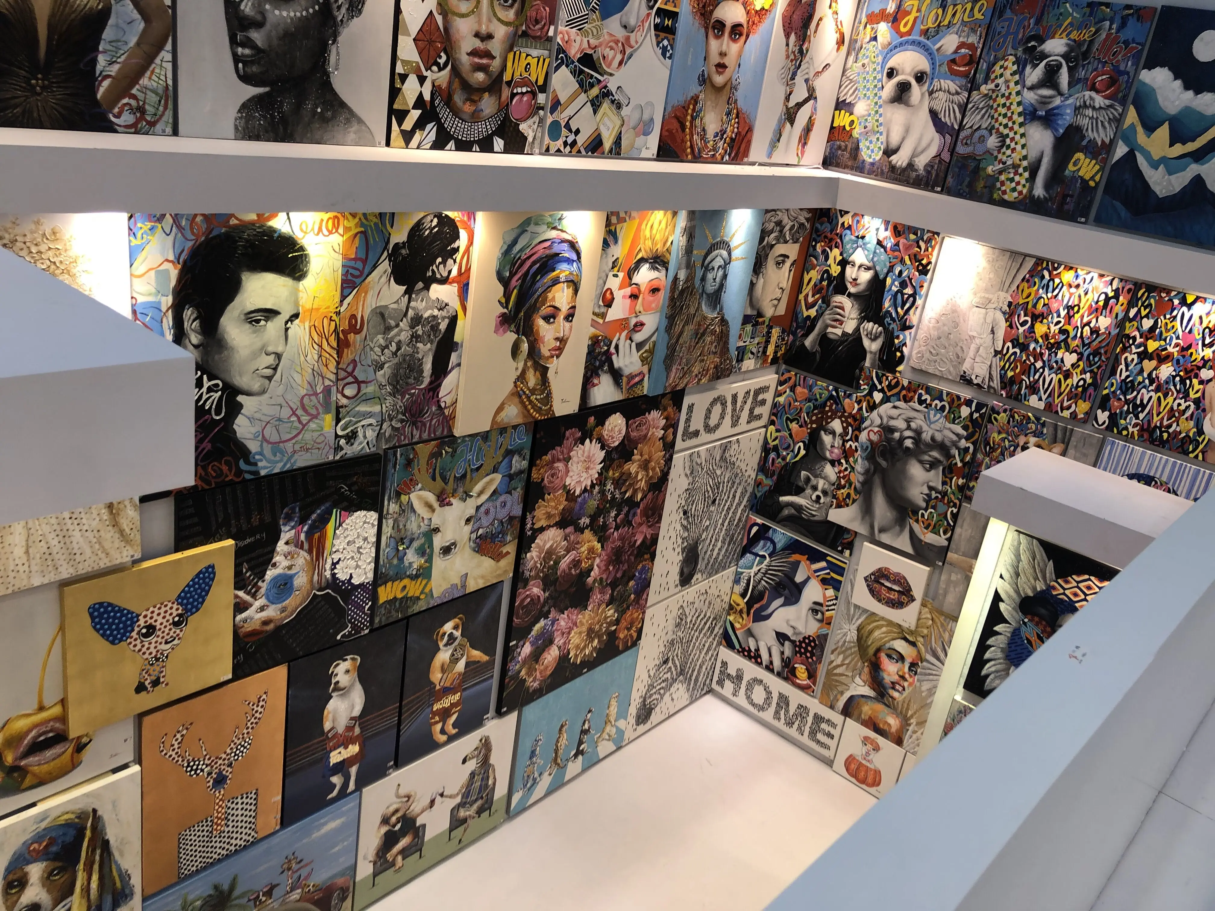 Wholesale Price African Woman Picture Oil Painting Canvas with Gold Foil Wall Art for Bedroom