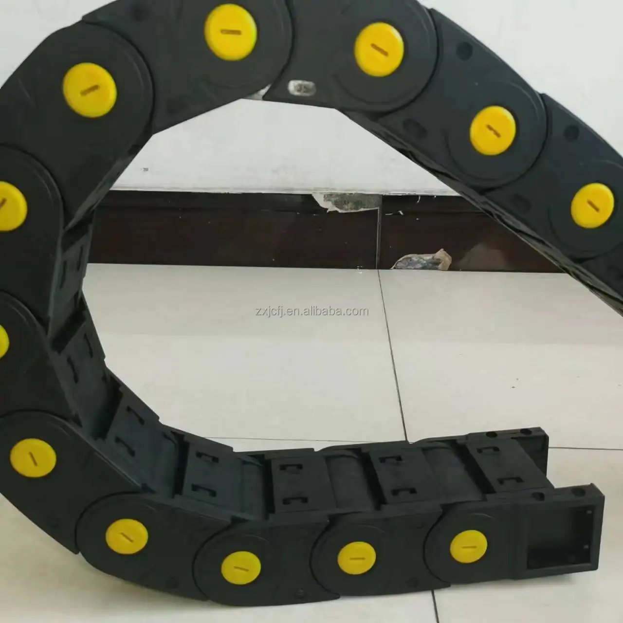 Bridge type plastic cnc cable roller drag chain
