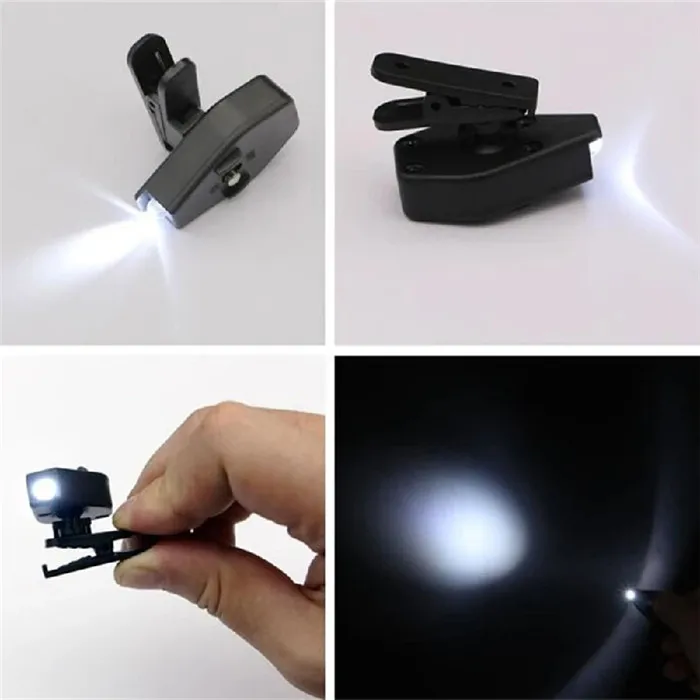 Cheap Mini LED Glasses Clip Light Book Reading Lights Universal Rotatable Eyeglasses Reading Clip Lamp At Night