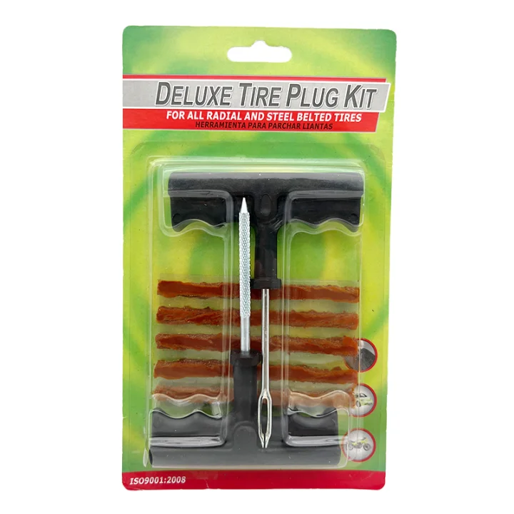 7Pcs Tire Tubeless Emergency Repair Tool Kit Universal Tire Puncture Plug Kit
