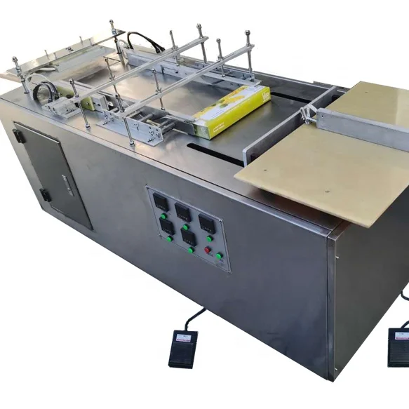 Semi Automatic Small Boxes Cellophane Packaging Machine (also supply automatic model)