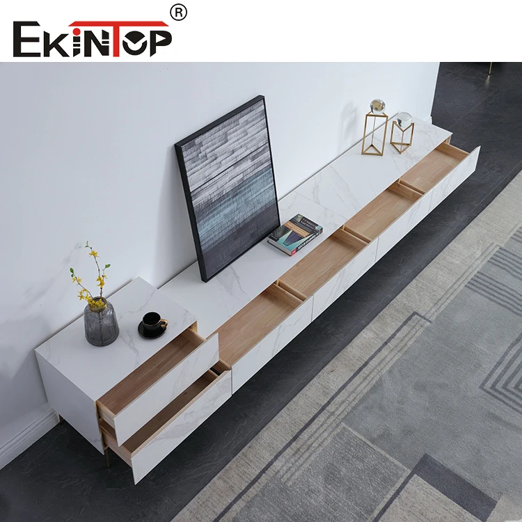 Ekintop quality modern wood mobile living room tv stand fashion wood tv cabinet