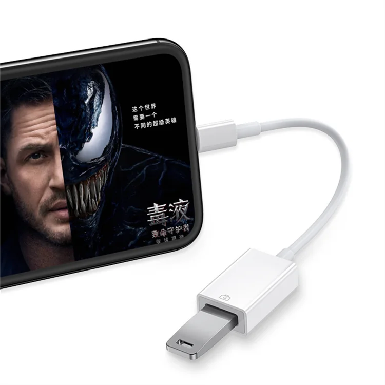 Адаптер с подсветкой для USB-камеры кабель OTG iPhone и iPad кардридер USB-накопитель мышь клавиатура