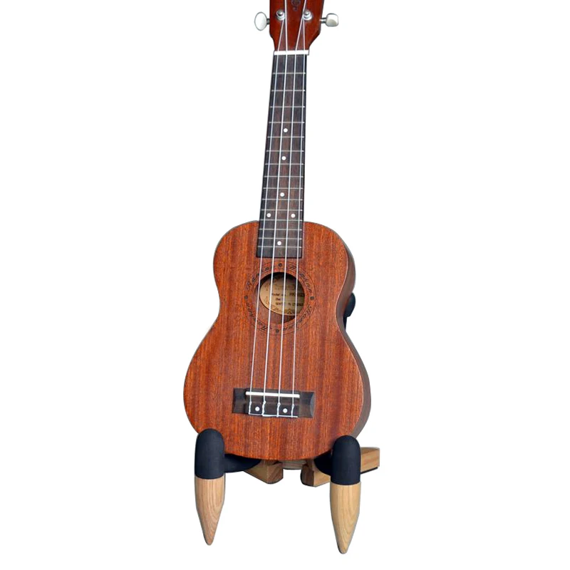 Hardwood Guitar Stand Folding Guitar Floor Rack for Home Studio Stage Portable Guitar Stand Wood