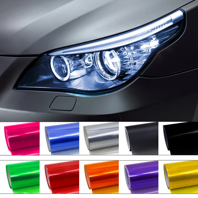 Cheap price red black green vinyl wrap car headlight tail light protection film