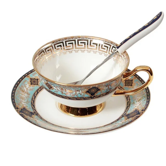 European Phnom Penh bone China coffee cup set high-end coffee cup Warm homeland aristocratic temperament