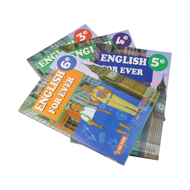 custom African text book French school books English textbook printing for Education