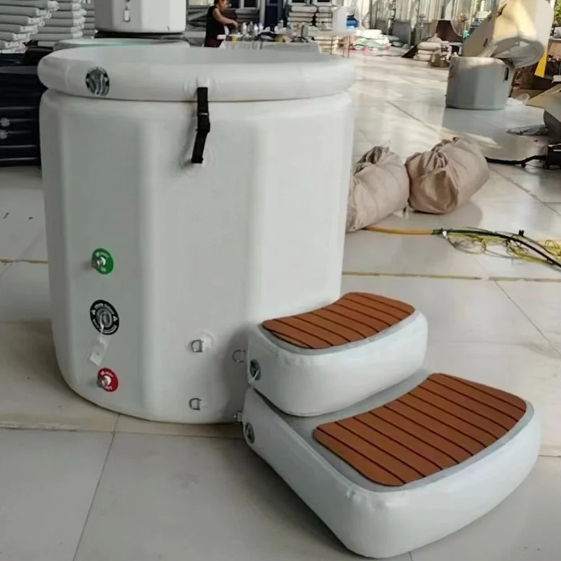 Portable Ice Bath Tub Cooling Water Therapy PVC Inflatable Cold Plunge Bath Ice Tubs for Adults Fitness Recovery