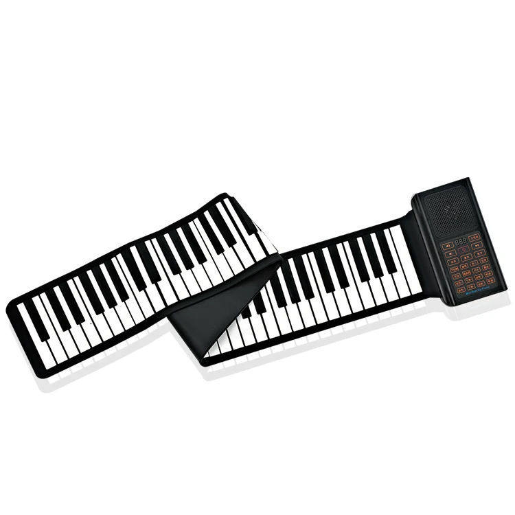 88 Keys Roll Up Piano with Pedal Upgraded Numeric Portable Piano Sticker Keyboard for Kids Beginner