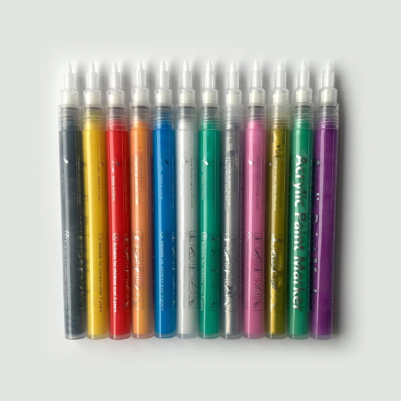 UCI Wholesale whiteboard marker pen set 12 colors acrylic paint markers